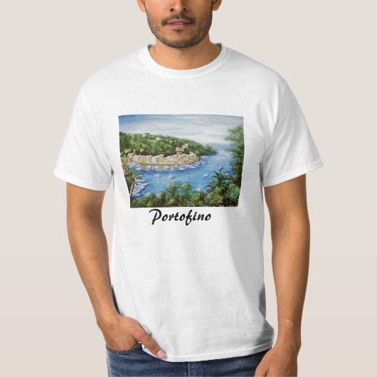 Portofino威厳のあるな眺め Tシャツ (正面)