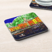 Portofino、イタリアのろばの魚釣り コースター (左側)