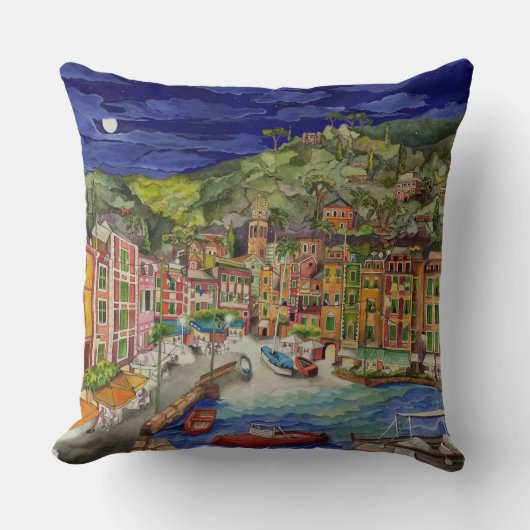 Portofino、イタリア クッション (正面)