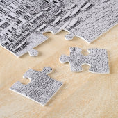 Portofino – 白黒 – 8x10 - 110 pc ジグソーパズル (側面)