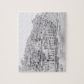 Portofino – 白黒 – 8x10 - 110 pc ジグソーパズル (縦)