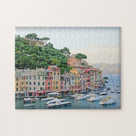 Portofino Harbor – イタリアの夏 – 11x14インチ ジグソーパズル