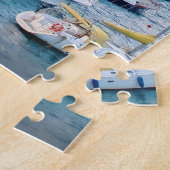 Portofino Harbor – イタリアの夏 – 20x20インチ ジグソーパズル (側面)