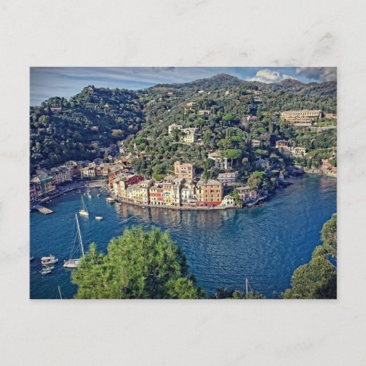 Portofino, Italia from Aboveポストカード ポストカード (正面)