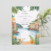 Portofino Italy Wedding 招待状 (スタンド正面)