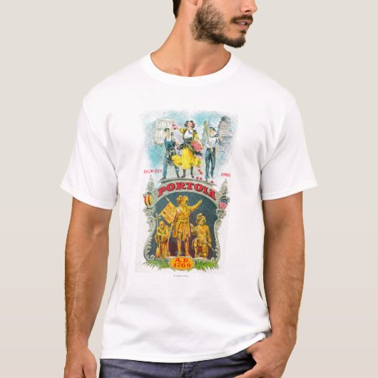 Portolaのフェスティバルの昇進場面 Tシャツ (正面)