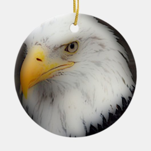 「Portraitのアメリカの白頭鷲 セラミックオーナメント (正面)