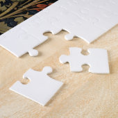 Portrait Dame au jardin moyen-âge renaissance ジグソーパズル (側面)