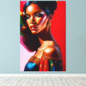 Portrait de Beauté キャンバスプリント (インサイチュ (ウッドフロア))