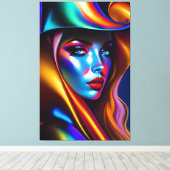 Portrait de Beauté キャンバスプリント (インサイチュ (ウッドフロア))