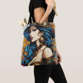 Portrait de femme, style steampunk トートバッグ (クローズアップ)