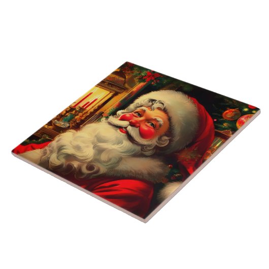 Portrait de Noël du Père Noël タイル (側面)