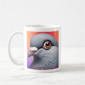 Portrait de pigeon. コーヒーマグカップ (左)