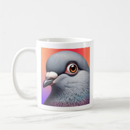 Portrait de pigeon. コーヒーマグカップ