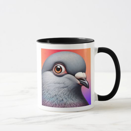 Portrait de pigeon. マグカップ (右)