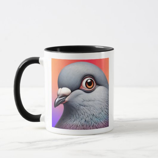 Portrait de pigeon. マグカップ (左)