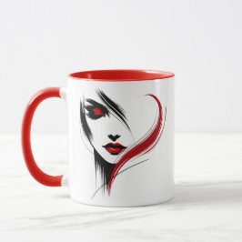Portrait du visage d'une femme en paix. マグカップ