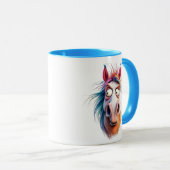 Portrait d'un cheval fou. マグカップ (正面右)
