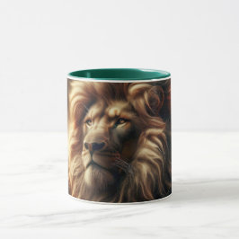 Portrait d'un lion imposant. マグカップ