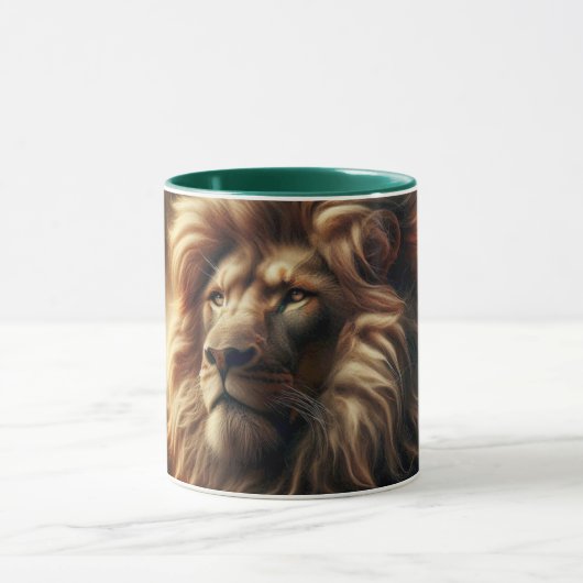 Portrait d'un lion imposant. マグカップ (中央)