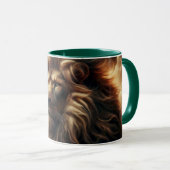 Portrait d'un lion imposant. マグカップ (正面右)