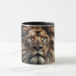 Portrait d'un lion roi de la savane. マグカップ