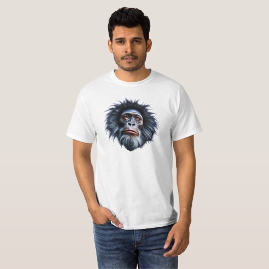 Portrait d'un singe mélancolique. tシャツ (正面フル)