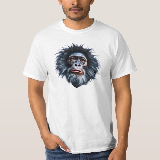 Portrait d'un singe mélancolique. tシャツ (正面)