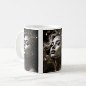 Portrait d'une beauté cosmique. コーヒーマグカップ (正面左)