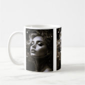 Portrait d'une beauté cosmique. コーヒーマグカップ (左)