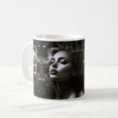 Portrait d'une femme séduisante si lumineuse. コーヒーマグカップ (正面左)