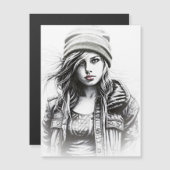 Portrait d'une jeune fille grunge (正面/裏面)