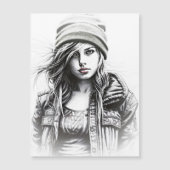 Portrait d'une jeune fille grunge (正面)