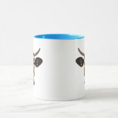 Portrait d'une tête de vache. マグカップ (中央)