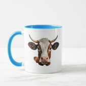 Portrait d'une tête de vache. マグカップ (左)