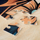 Portrait féminin rétrofuturiste en cowboy ジグソーパズル (側面)