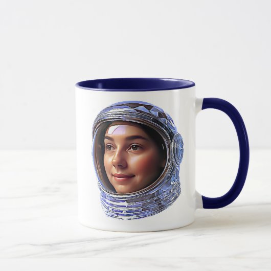 Portrait femme astronaute マグカップ (右)
