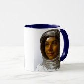 Portrait femme cosmonaute マグカップ (正面右)