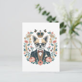 Portrait folk du roi Chihuahua ポストカード (スタンド正面)