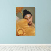 Portrait Geji GaiGai Chinese Dance キャンバスプリント (インサイチュ (ウッドフロア))