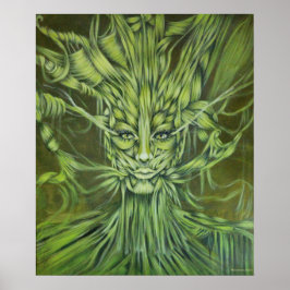 Portrait Green Isma ポスター