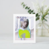 Portrait jeune fille pastel fluo collage numérique (スタンド正面)