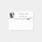 Portrait noir blanc pixel art  ポストイット (正面)