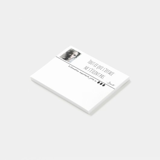 Portrait noir blanc pixel art  ポストイット (アングル)