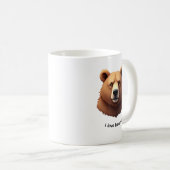Portrait of a brown bear coffee mug コーヒーマグカップ (正面右)