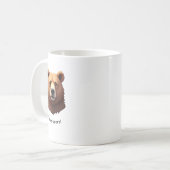 Portrait of a brown bear coffee mug コーヒーマグカップ (正面左)