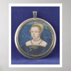 Portrait of a Lady, possibly Lady Jane Grey, c.154 ポスター