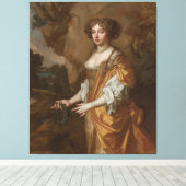  Portrait Of A Lady, Said To Be Nell Gwyn キャンバスプリント (インサイチュ (ウッドフロア))