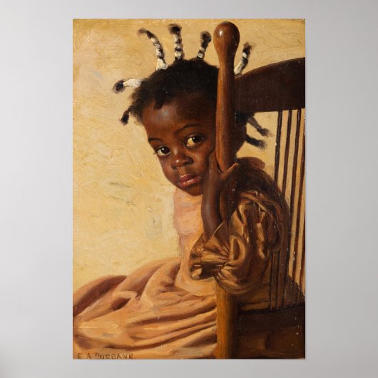 Portrait of a Shy Girl (1899) by Burbank - poster ポスター (正面)