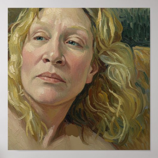 Portrait of a Woman After Van Gogh ポスター (正面)